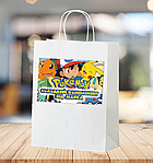 Пакет "Покемон / Пікачу" 28х19х11 см з індивідуальним текстом