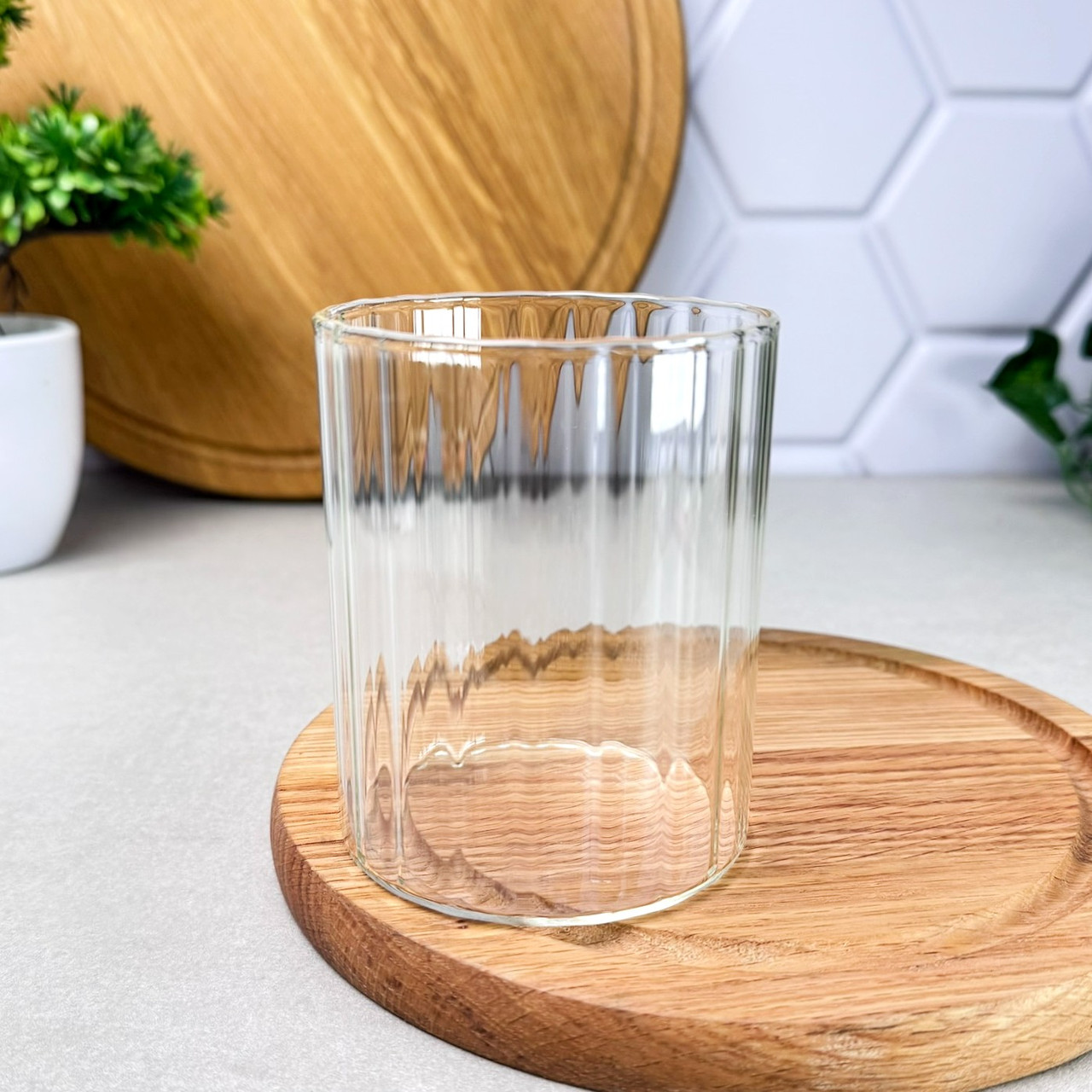 Широкий коктейльний стакан з боросилікатного скла 400 мл Wave