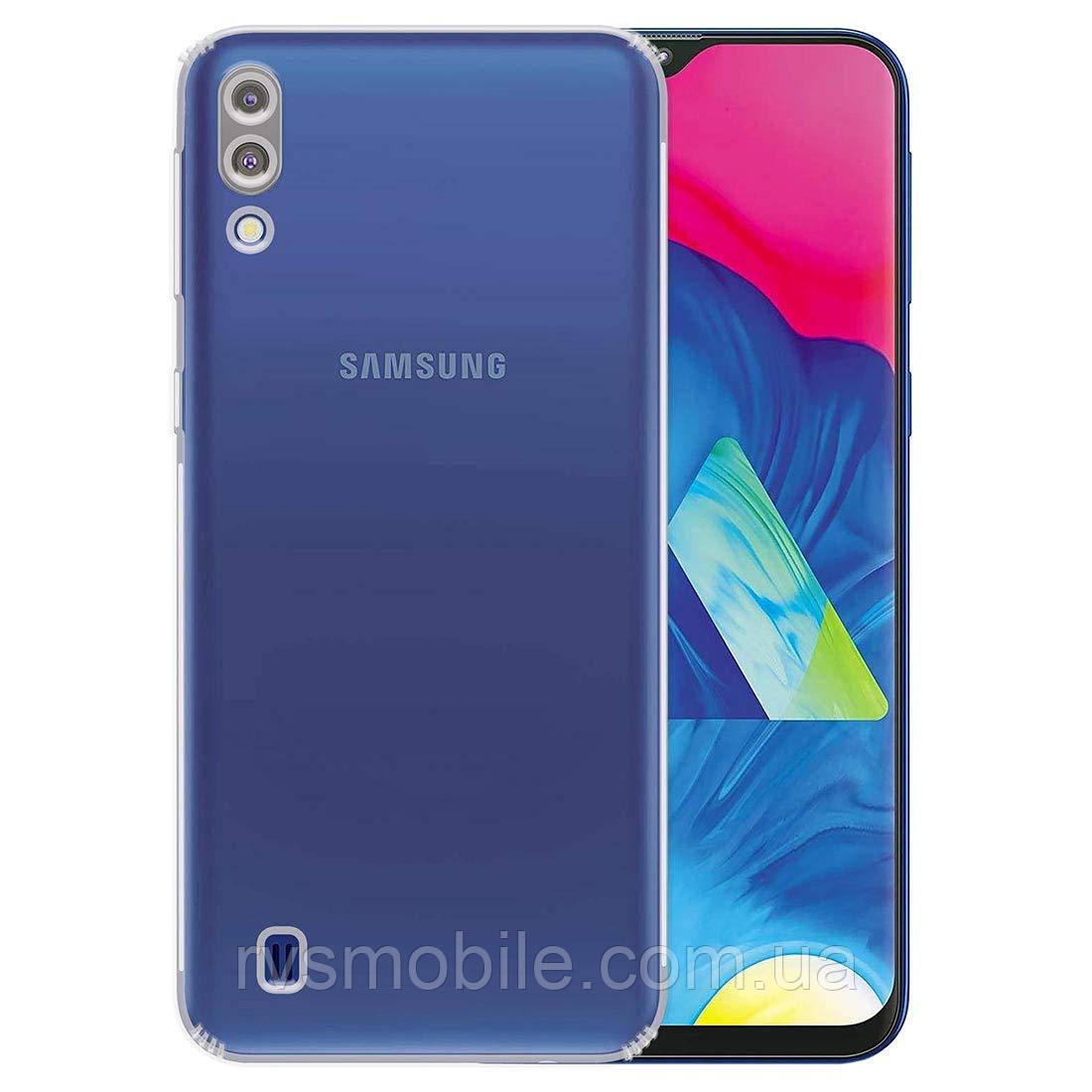 Силіконовий чохол для Samsung Galaxy M10 - Прозорий (із заглушками)