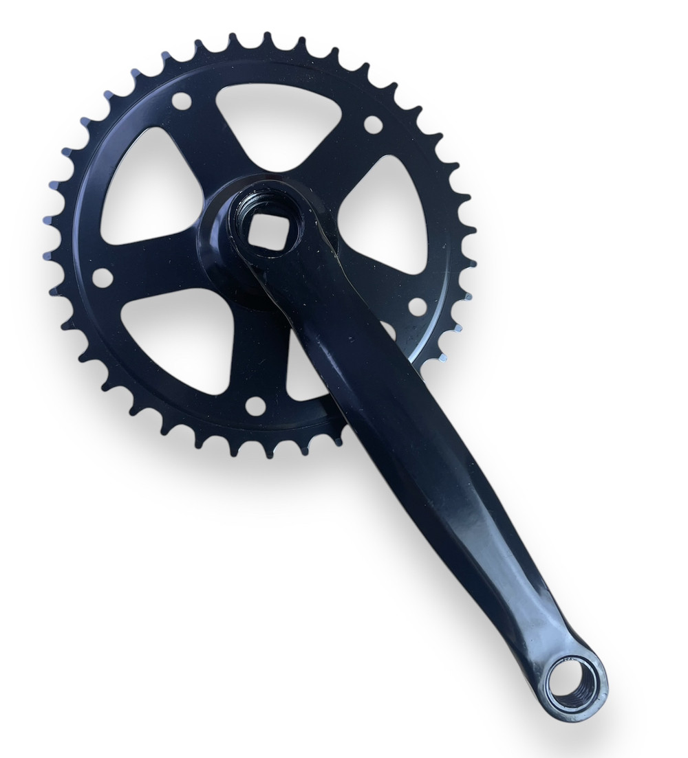 Шатун велосипедний 38Т * 170мм Bao під квадрат чорний, фото 1