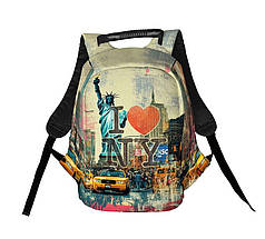 Рюкзак антикрадій з принтом «Нью-Йорк. Statue of Liberty. New York» 34х45х17 см