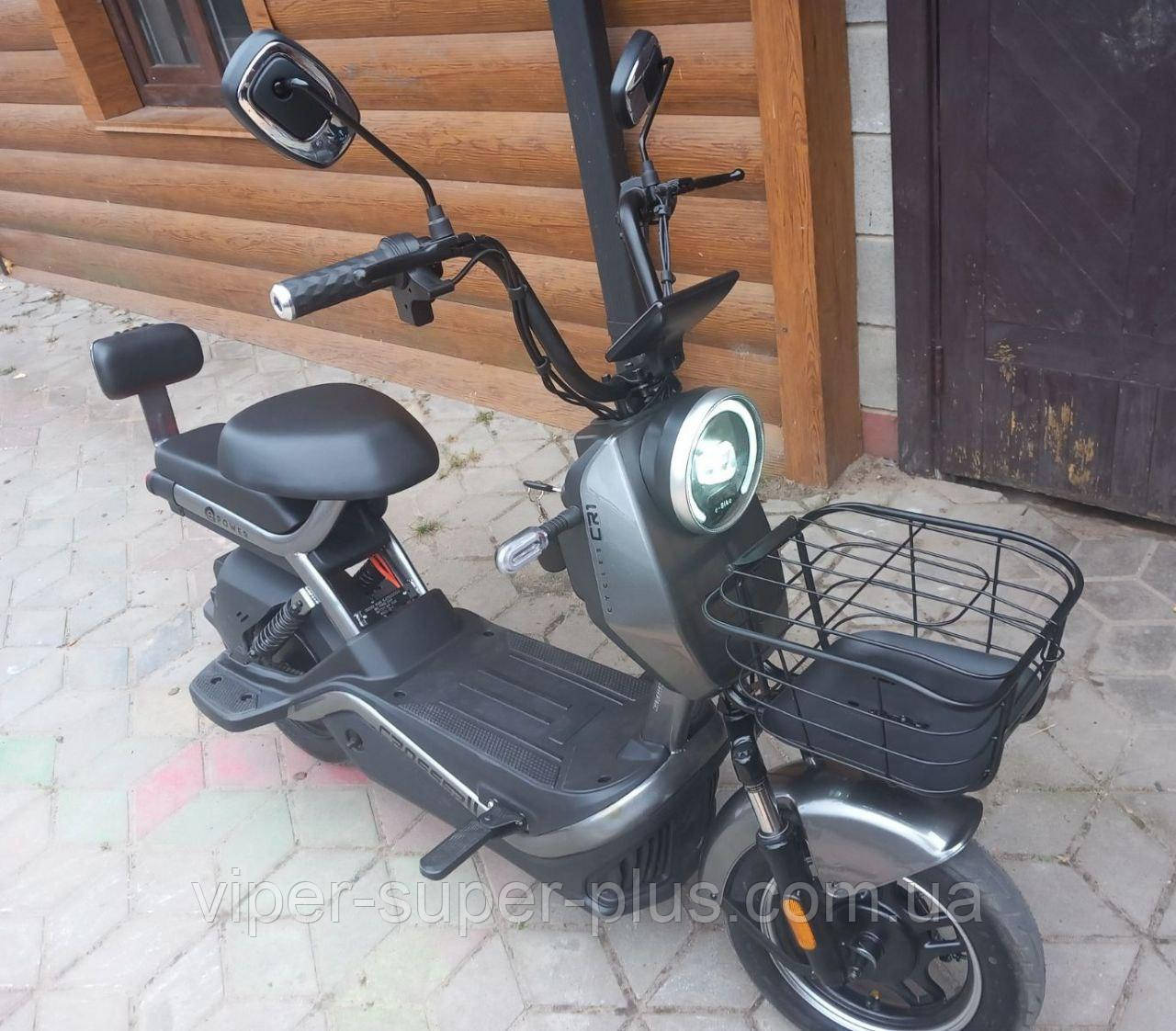 Електроскутер Двохмісний Crosser CR1 2025 (600W, 60V, 20Ah) Сірий