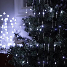 Кімнатна LED USB гірлянда Xmas "Роса" з пультом управління Біле освітлення 3 м (HA-61), фото 4