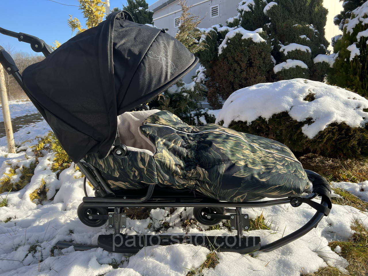 Дитячі санки-трансформер на колесах VIP Rasper Premium 7в1 фліс (Польща), фото 1