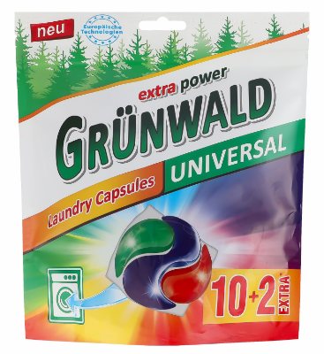 КАПСУЛИ ДЛЯ ПРАННЯ УНІВЕРСАЛЬНІ ГІРСЬКА СВІЖІСТЬ GRUNWALD 12 шт 4260700182123