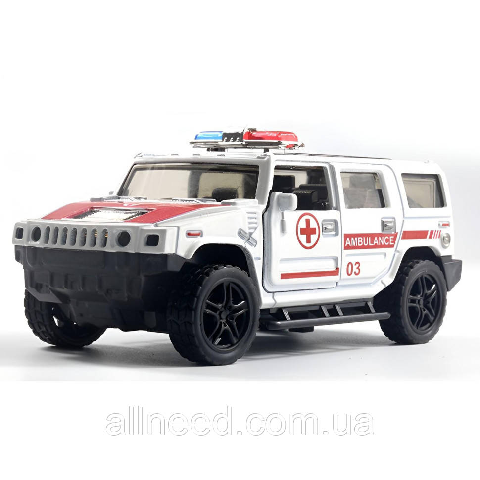 Модель автомобіля "Ambulance" АВТОПРІМ AP74124(White) масштаб 1:32