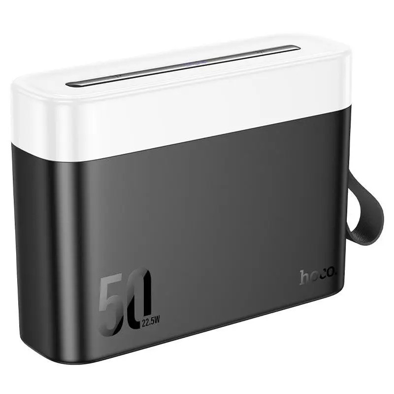 Павербанк 50000 mAh УМБ Power Bank HOCO Masterfull J94A 2USB 2Type-C QC чорно-білий