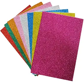 Фоаміран з блистівками самоклейка 2мм/ 8 аркушів МІКС 20*30 см №0266-8 KNZ