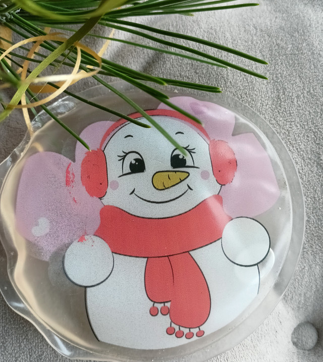 Грелка для рук детская многоразовая Снеговик. Грелка солевая портативная для детей и взрослых Грелка для рук детская многоразовая Снеговик. Грелка солевая портативная для детей и взрослых