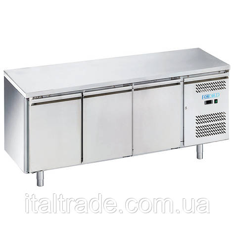 Стіл холодильний Forcold G-SNACK3100TN-FC об'ємом 339 л трьохдверний шириною 600 мм, фото 1