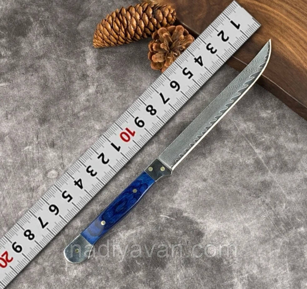 Кухонний шеф ніж із дамаської сталі MTG339 у подарунковій коробці