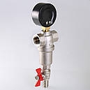 Фільтр самопромивний з манометром Valtec DN 1/2" (250 мікрон) VT.390.N.04, фото 4
