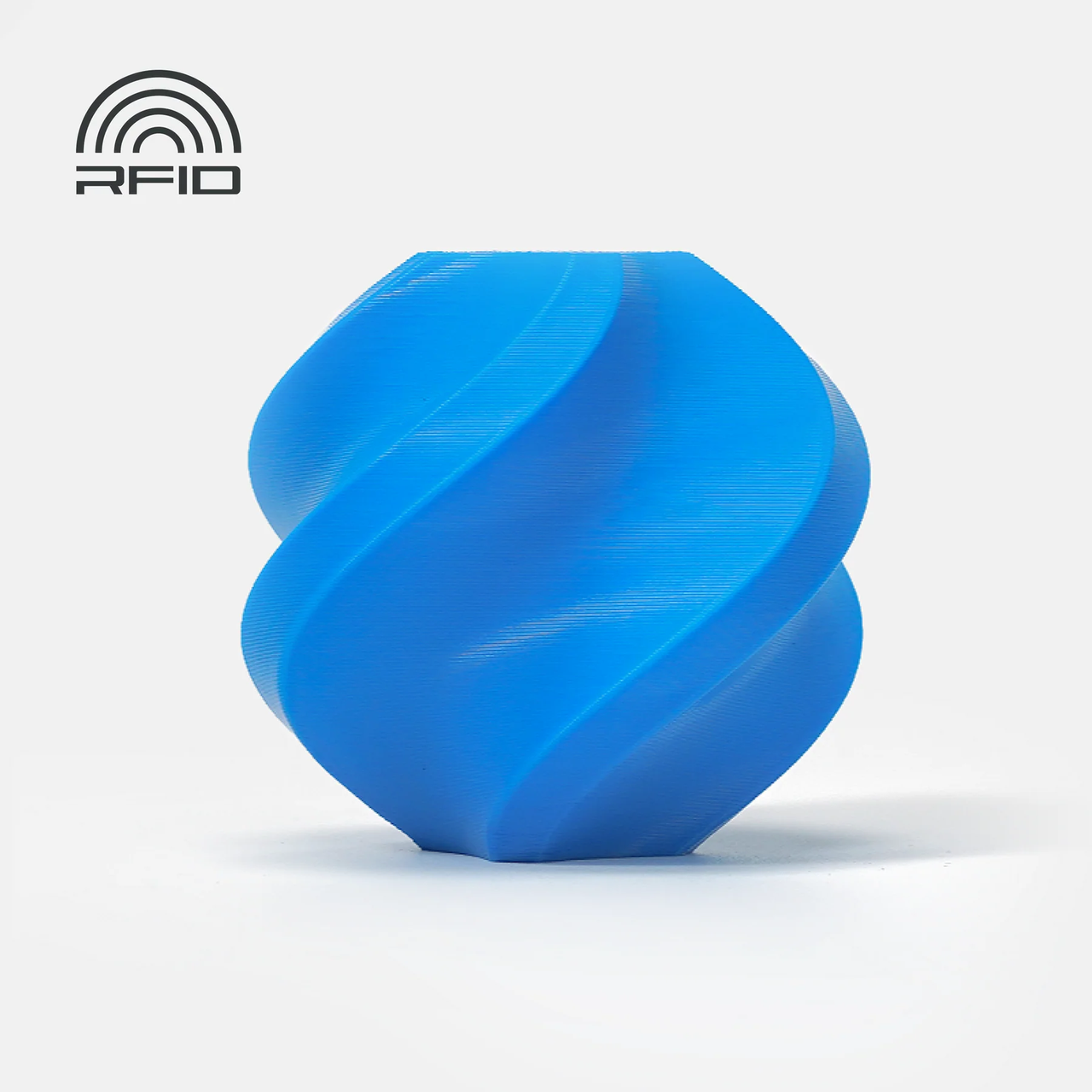 Bambu Lab PLA Basic 1 кг для 3D-принтера без котушки Cyan (10603) з RFID чіпом для АМS