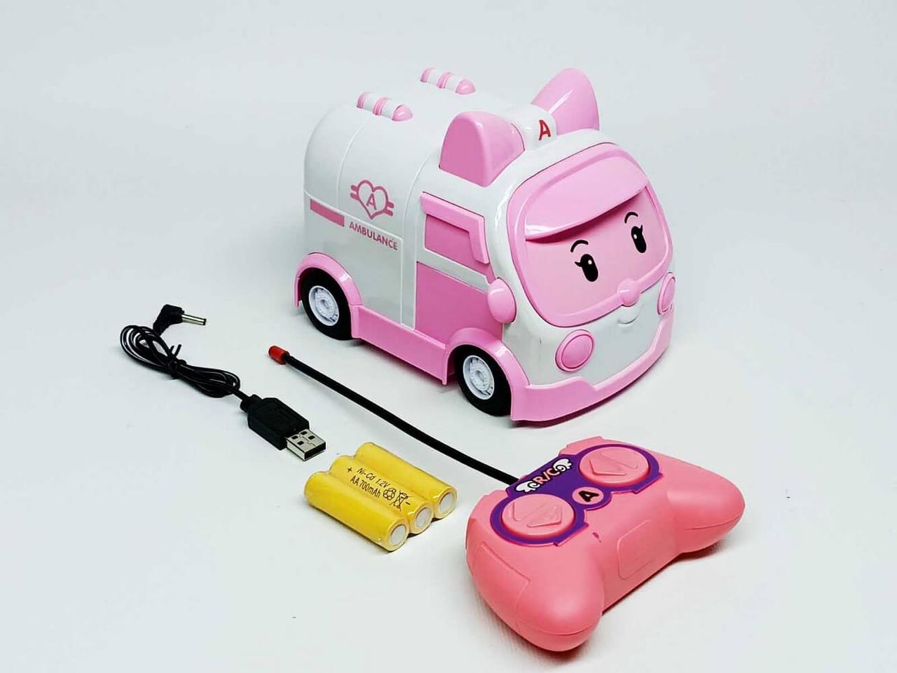 Машинка на радіокеруванні Star toys "Робокар Полі - Ембер" рожева 180-2A