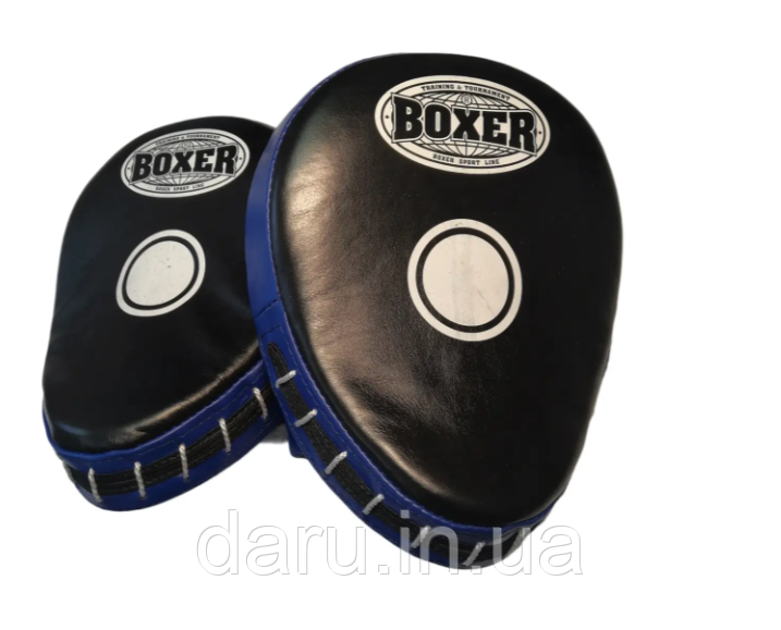 Боксерські лапи гнуті шкіра Boxer Sport Line