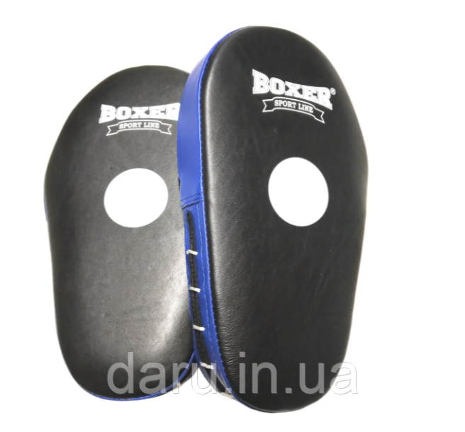 Боксерські лапи прямі шкіра Boxer Sport Line