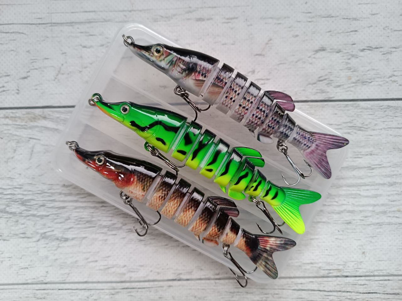 Набір Воблерів Щука Swimbait на щуку 130mm\19g 3шт в коробці