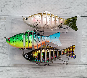 Набір Воблерів SwimBait (свімбейт) 100 мм / 15 гр 3шт в коробці
