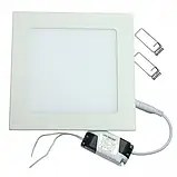 Врізний квадратний LED світильник 9W 4500К Lemanso, фото 4