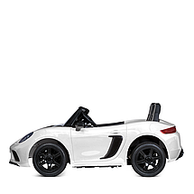 Дитячий електромобіль двомісний Bambi M 5737AL-1 (48V) потужний спортивний зі шкіряним сидінням Білий, фото 3
