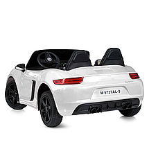 Дитячий електромобіль двомісний Bambi M 5737AL-1 (48V) потужний спортивний зі шкіряним сидінням Білий, фото 2