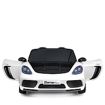 Дитячий електромобіль двомісний Bambi M 5737AL-1 (48V) потужний спортивний зі шкіряним сидінням Білий, фото 5