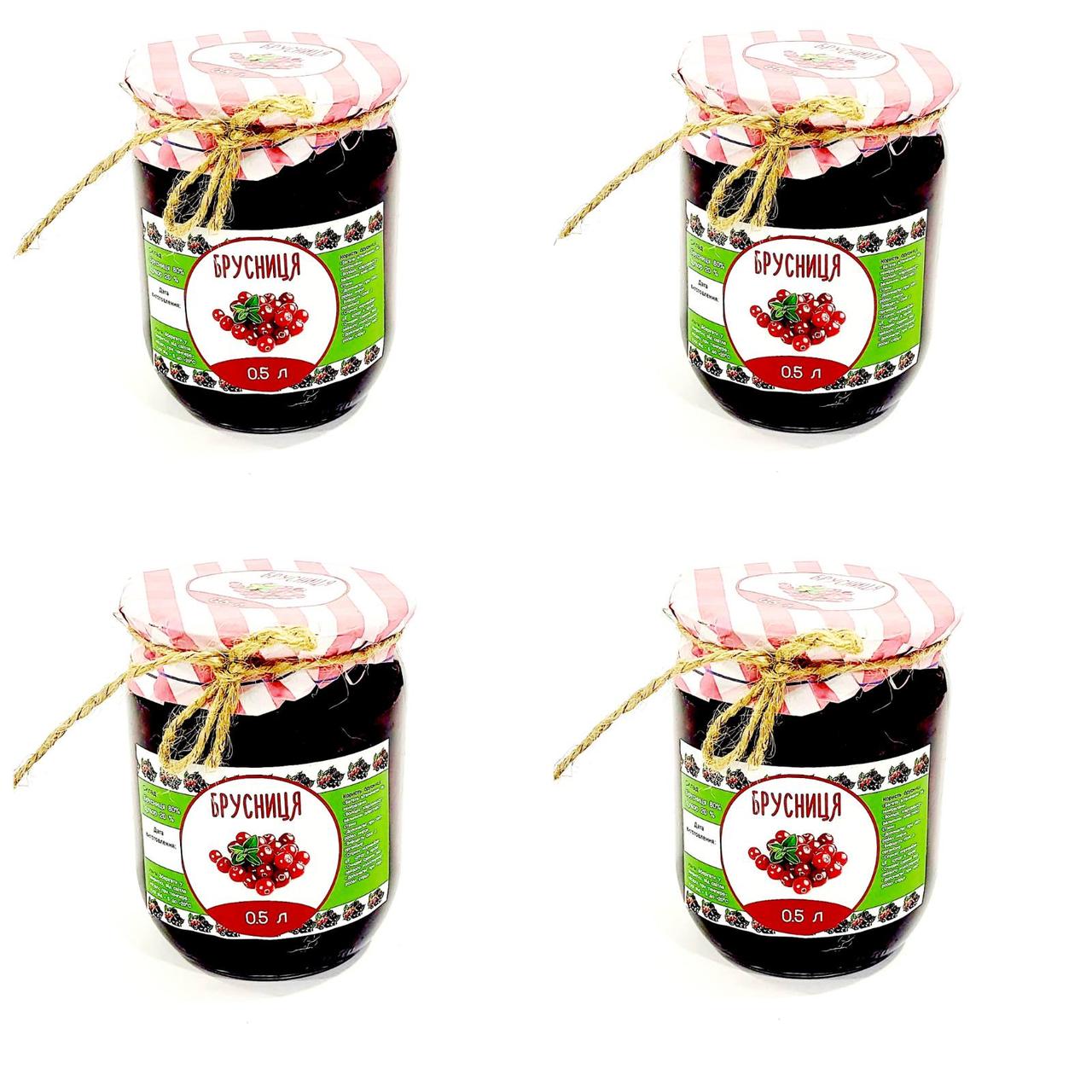Брусниця консервована у власному соці 0.5 л
