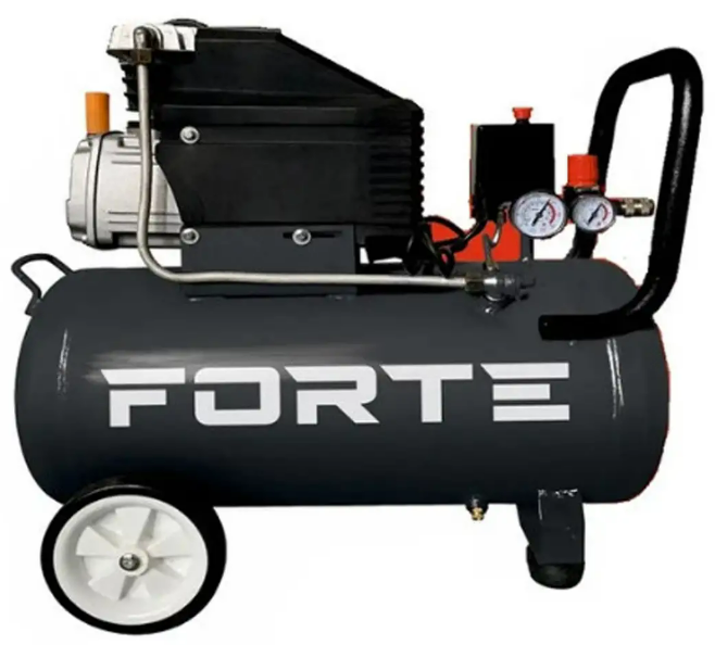 Повітряний компресор оливний FORTE FL-2T24N з ресивером 24 л для дому, гаража