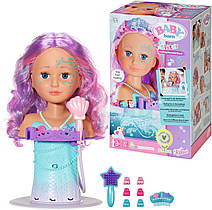 Лялька Манекен Бебі Борн Сестричка-Русалочка BABY born Sister Mermaid style head 830550
