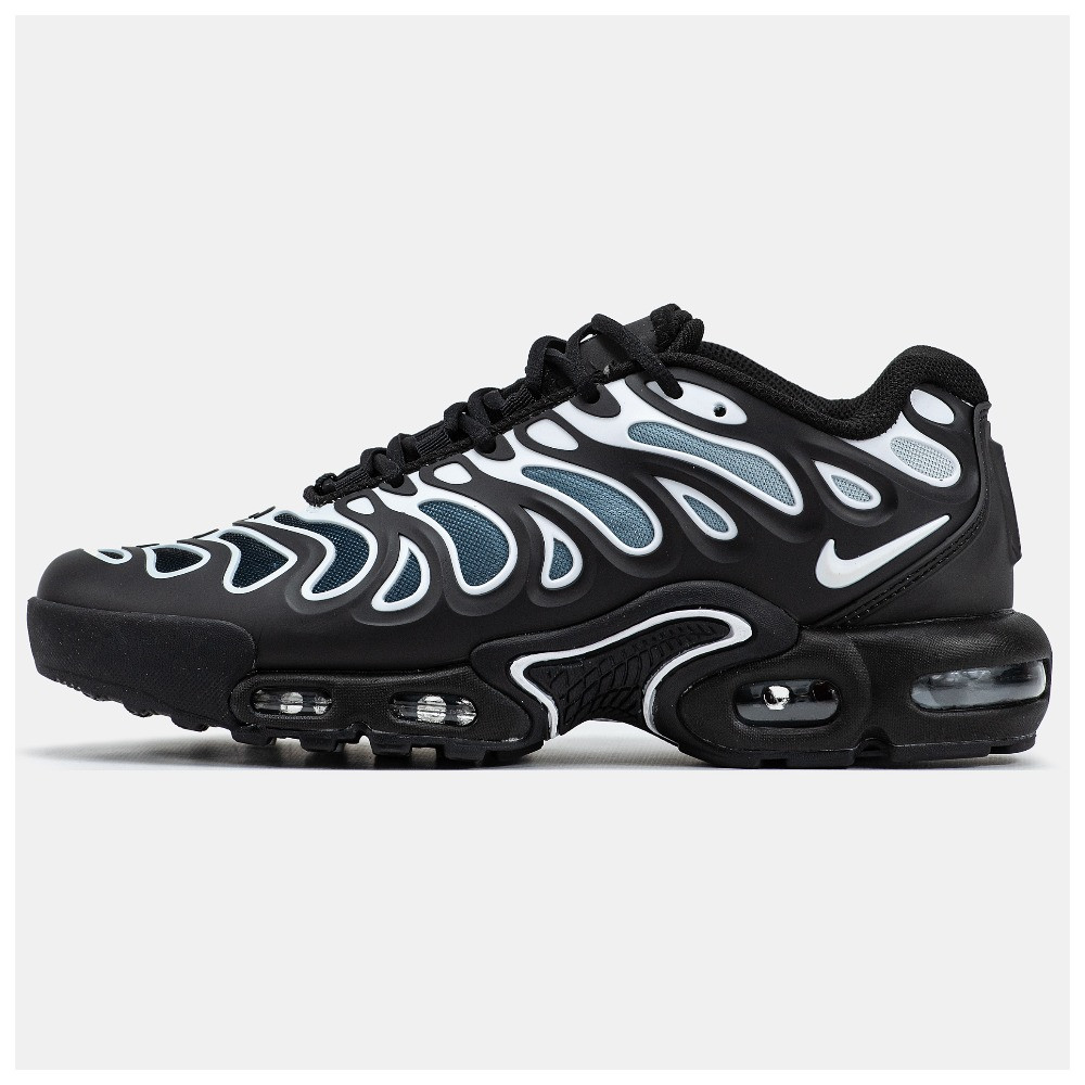 Чоловічі кросівки Nike Air Max TN Plus Drift Black White, біло-чорні кросівки найк аір макс тн плюс дріфт