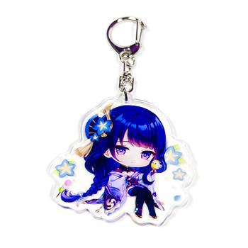 "Сьогун Еі Райден (Геншин / Genshin)" брелок акриловий двосторонній з уф-друком