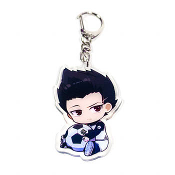 "Шоей Баро (Синя В'язниця: Блю Лок / Blue Lock)" брелок акриловий двосторонній з уф-друком