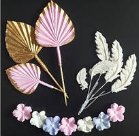 Набір Кондитерських прикрас Фантазія рожева золото