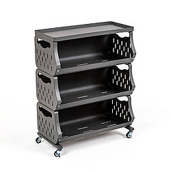 Стелаж універсаньний для зберігання триярусний 60*30*77см SW-00002259