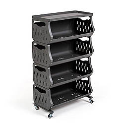 Стелаж універсальний для зберігання чотириярусний 60*30*100см SW-00002260