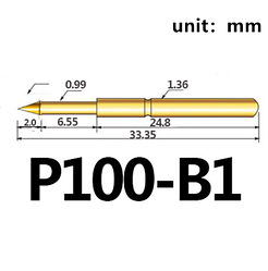 P100-B1 пружинистий контакт Pogo Pin