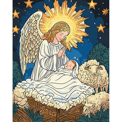 Картина за номерами 40х50 см. Ніч народження АС15577