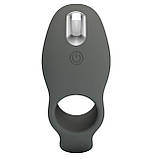 Ерекційне віброкільце з 7 режимами вібрації Pretty Love Master Ring Black, фото 6