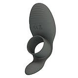 Ерекційне віброкільце з 7 режимами вібрації Pretty Love Master Ring Black, фото 7