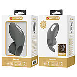 Ерекційне віброкільце з 7 режимами вібрації Pretty Love Master Ring Black, фото 10