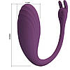 Віброяйце з керуванням через мобільний додаток та 12 режимами вібрації Pretty Love Catalina Remoste Stimulator Purple, фото 10