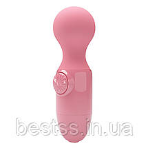 Міні вібромасажер із мультишвидкісною вібрацією Pretty Love Little Cute Mini Stick Pink, фото 5