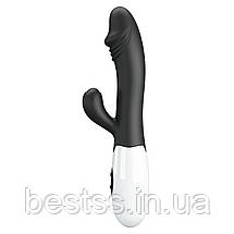 Вібратор-кролик з 30 режимами вібрації Pretty Love Snappy Black, фото 2