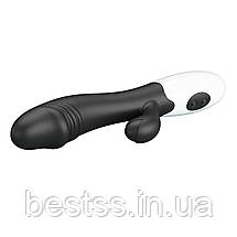 Вібратор-кролик з 30 режимами вібрації Pretty Love Snappy Black, фото 5