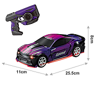 Дрифт машинка на радіоуправлінні Dodge Challenger NEON Violet | Машинки для дрифту на пульті управління, фото 9
