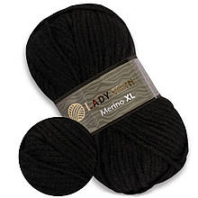 Lady Yarn Merino XL, Чорний No24