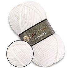 Lady Yarn Merino XL, Білий №25