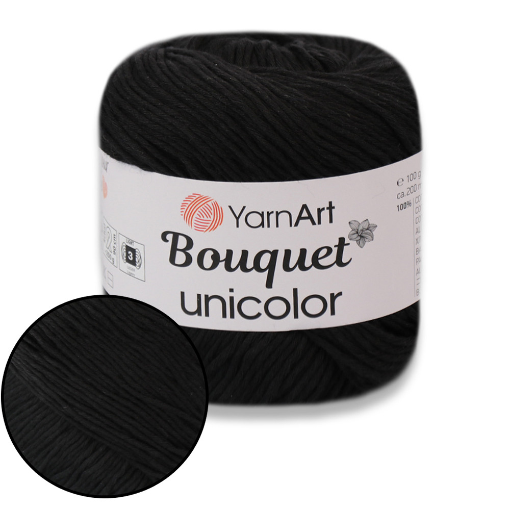 YarnArt Bouquet, Чорний No3202