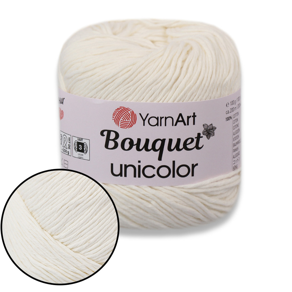 YarnArt Bouquet, Білий No3201, фото 1