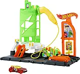 Набір Гот Вілс заправна станція Hot Wheels City Toy Car Track Set, фото 3
